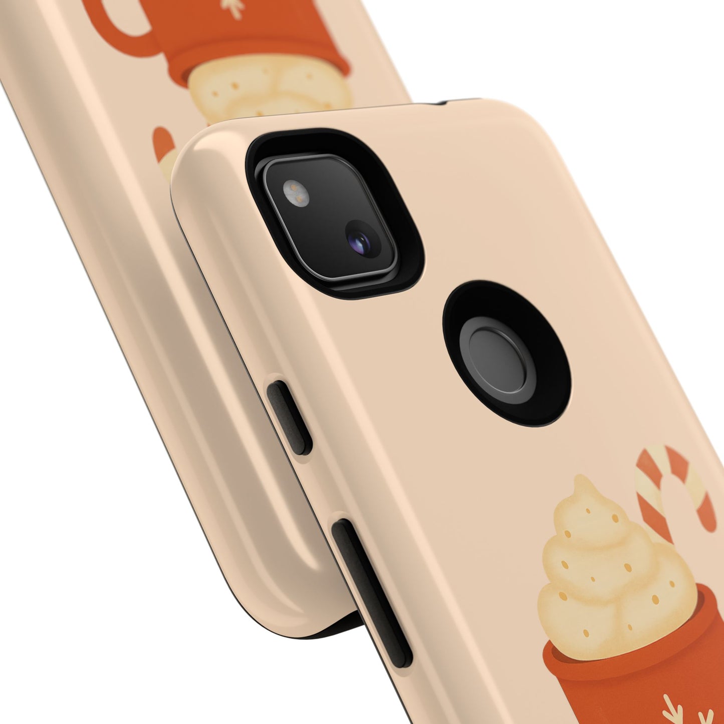 Cozy Holiday Phone Case with Hot Cocoa Design, Winter Style Cover, Cute Gift for Coffee Lovers, Seasonal Accessories, Fun Gadget Decor