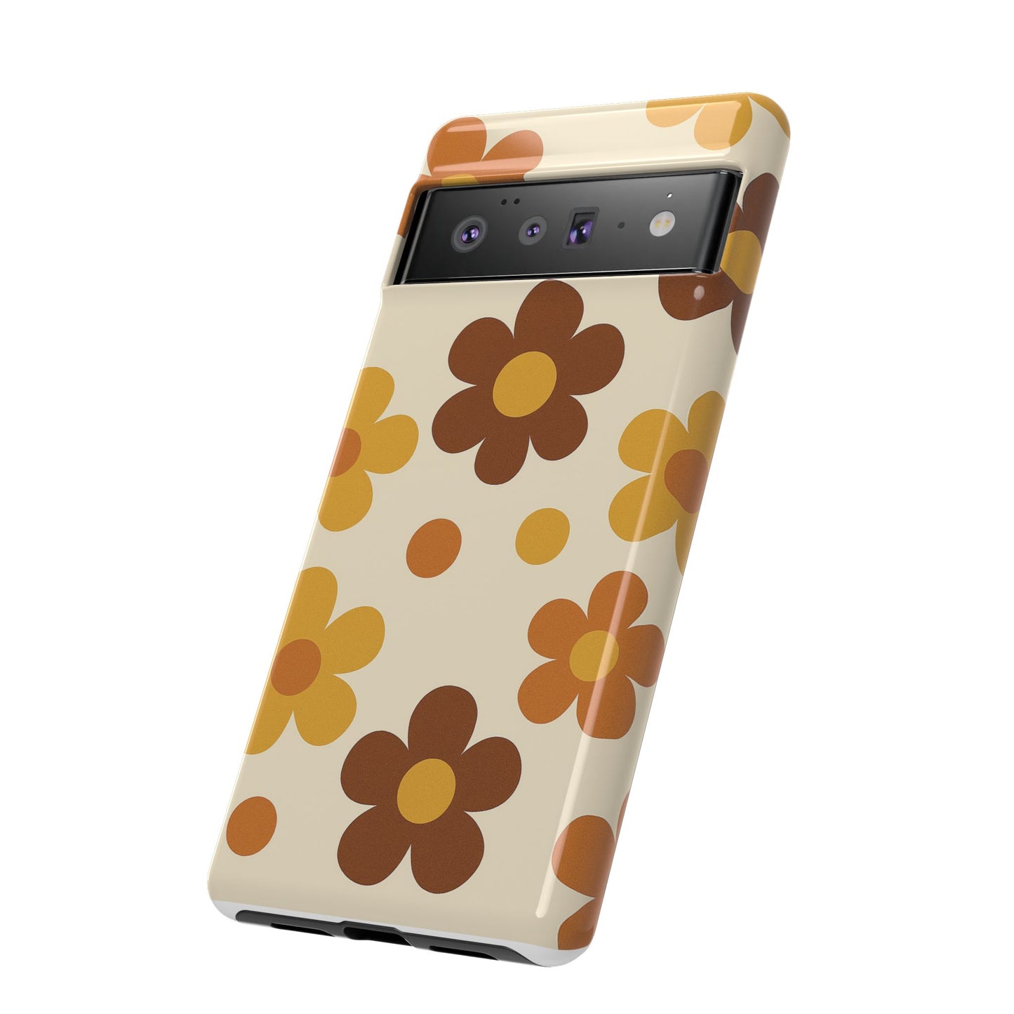 Flower Pattern Phone Case, Cute Phone Cover, Floral Design, Tough Phone Accessories, Gifts for Her, Boho Style Case