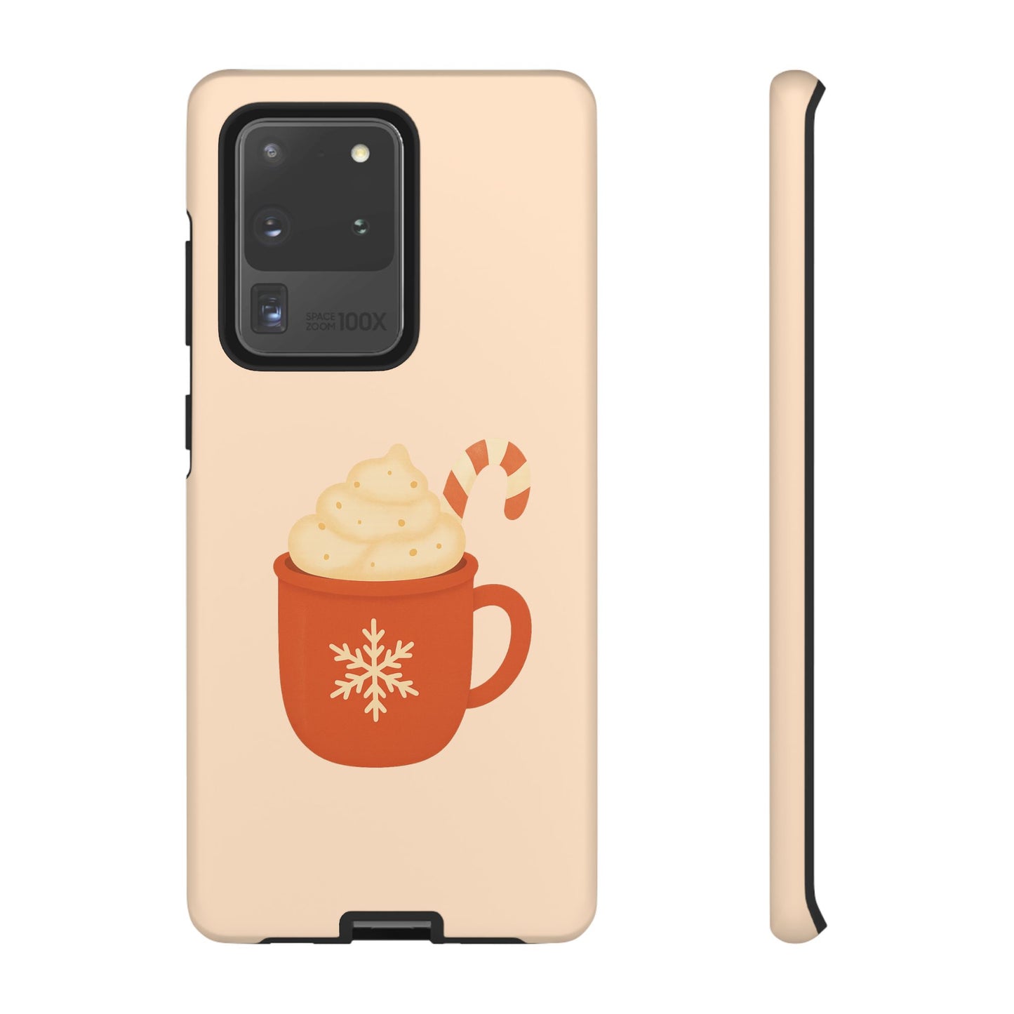 Cozy Holiday Phone Case with Hot Cocoa Design, Winter Style Cover, Cute Gift for Coffee Lovers, Seasonal Accessories, Fun Gadget Decor