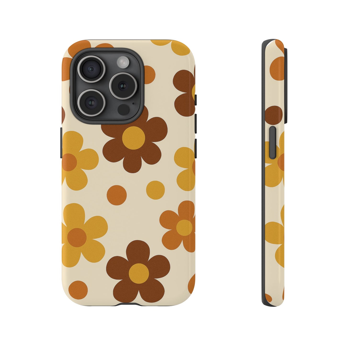 Flower Pattern Phone Case, Cute Phone Cover, Floral Design, Tough Phone Accessories, Gifts for Her, Boho Style Case