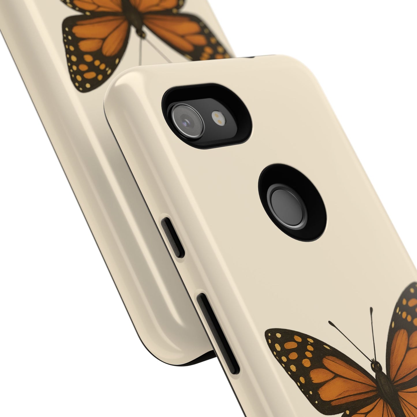 Butterfly Phone Case, Tough Phone Cover for Nature Lovers, Floral Design, Gift for Her, Trendy Cell Phone Protector