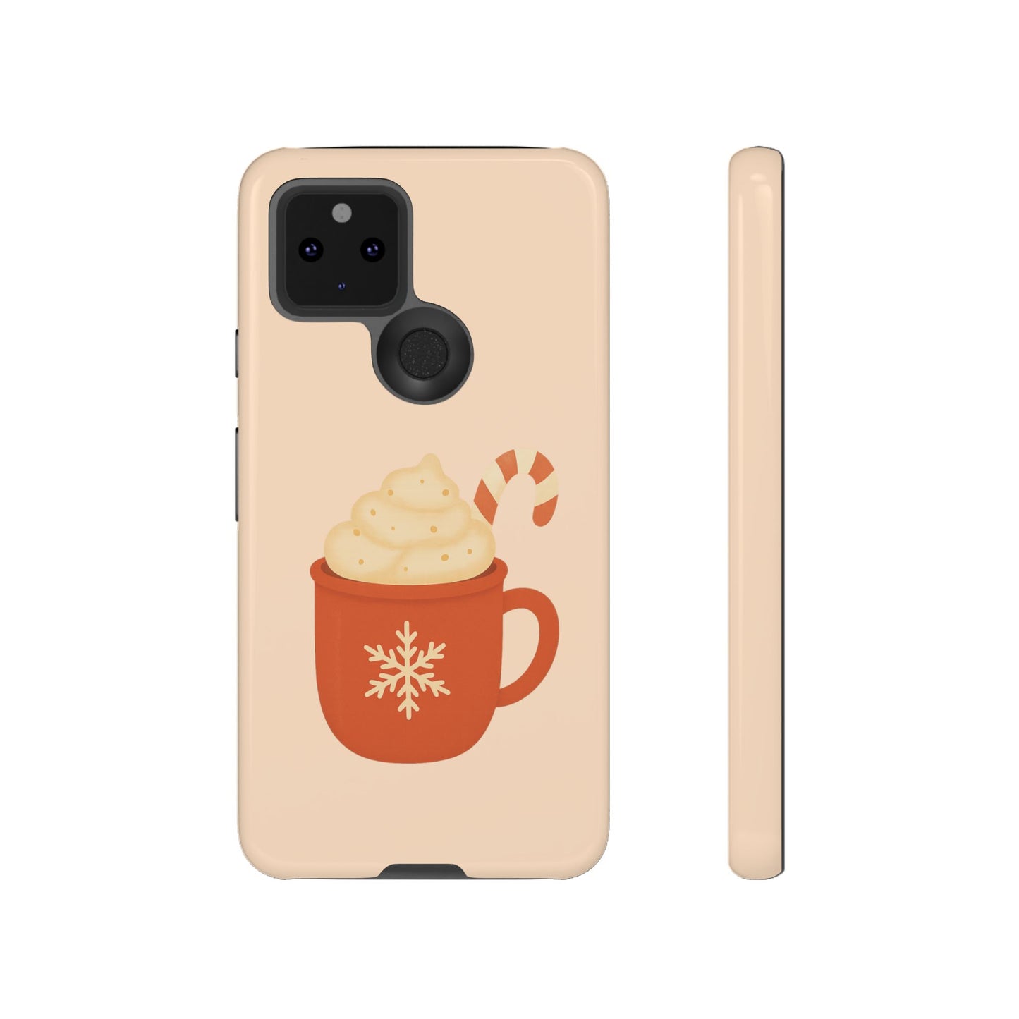 Cozy Holiday Phone Case with Hot Cocoa Design, Winter Style Cover, Cute Gift for Coffee Lovers, Seasonal Accessories, Fun Gadget Decor