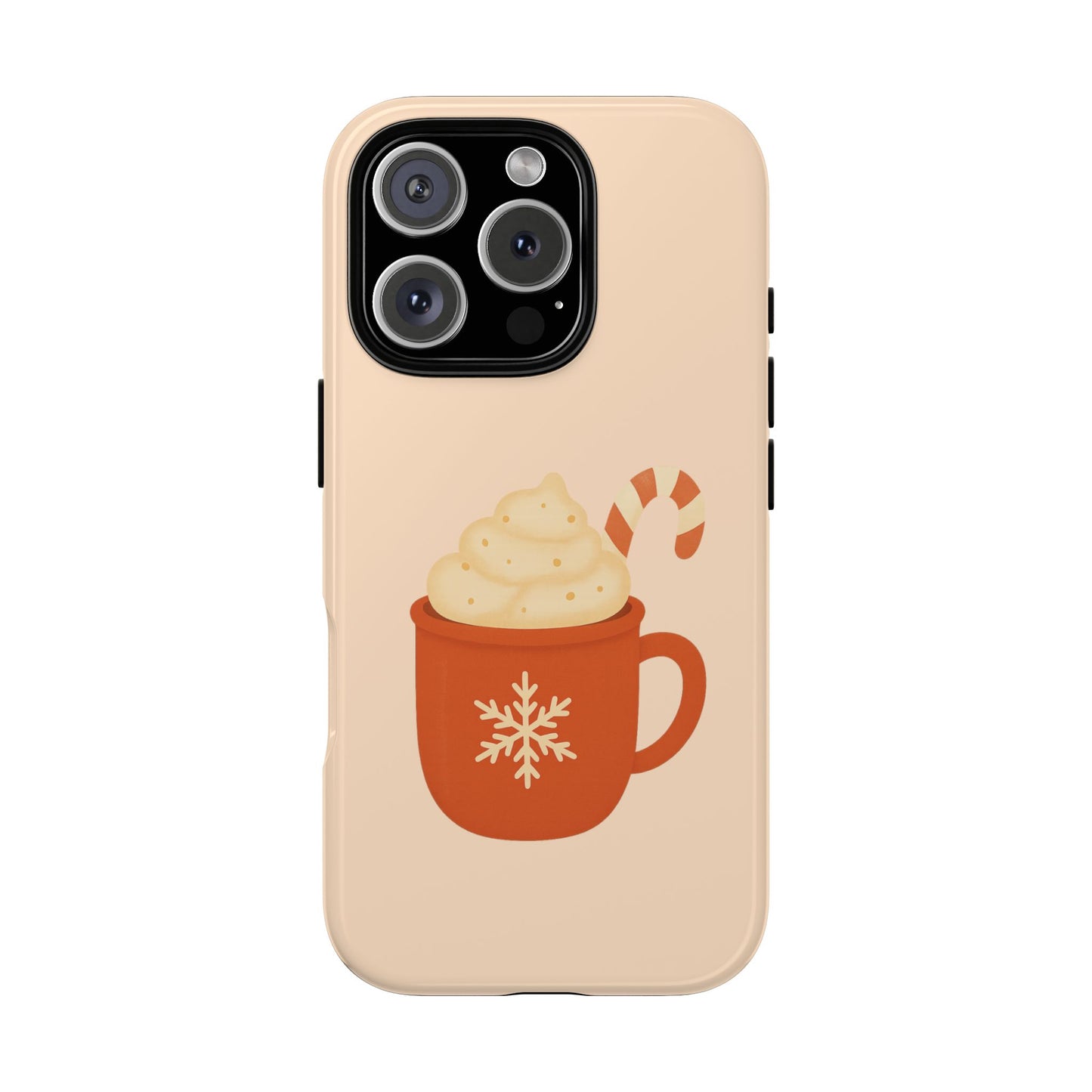 Cozy Holiday Phone Case with Hot Cocoa Design, Winter Style Cover, Cute Gift for Coffee Lovers, Seasonal Accessories, Fun Gadget Decor