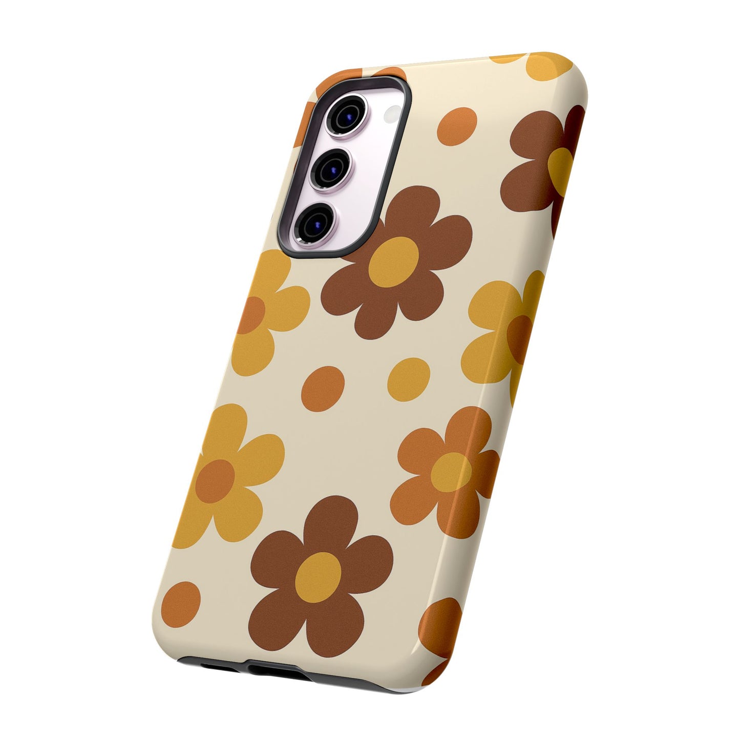 Flower Pattern Phone Case, Cute Phone Cover, Floral Design, Tough Phone Accessories, Gifts for Her, Boho Style Case