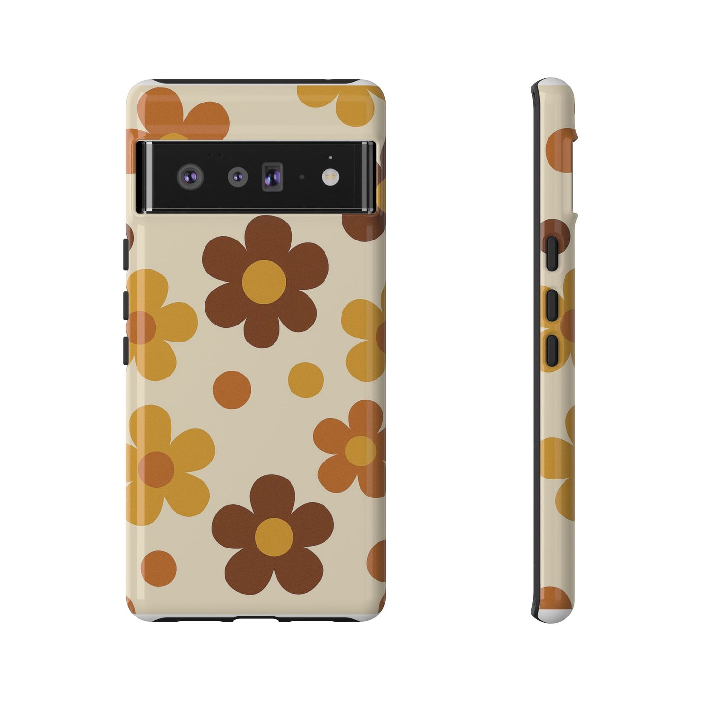 Flower Pattern Phone Case, Cute Phone Cover, Floral Design, Tough Phone Accessories, Gifts for Her, Boho Style Case