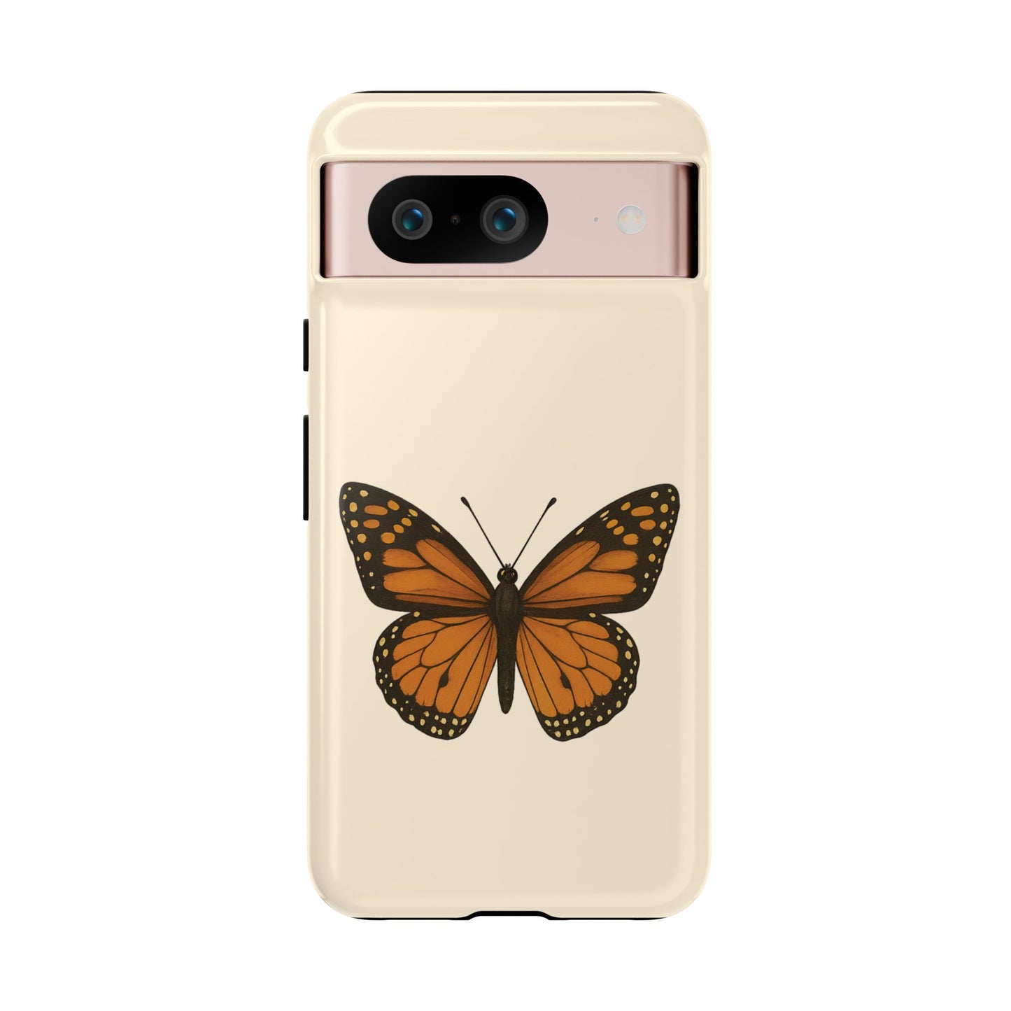 Butterfly Phone Case, Tough Phone Cover for Nature Lovers, Floral Design, Gift for Her, Trendy Cell Phone Protector