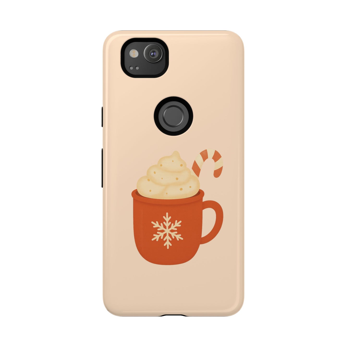 Cozy Holiday Phone Case with Hot Cocoa Design, Winter Style Cover, Cute Gift for Coffee Lovers, Seasonal Accessories, Fun Gadget Decor