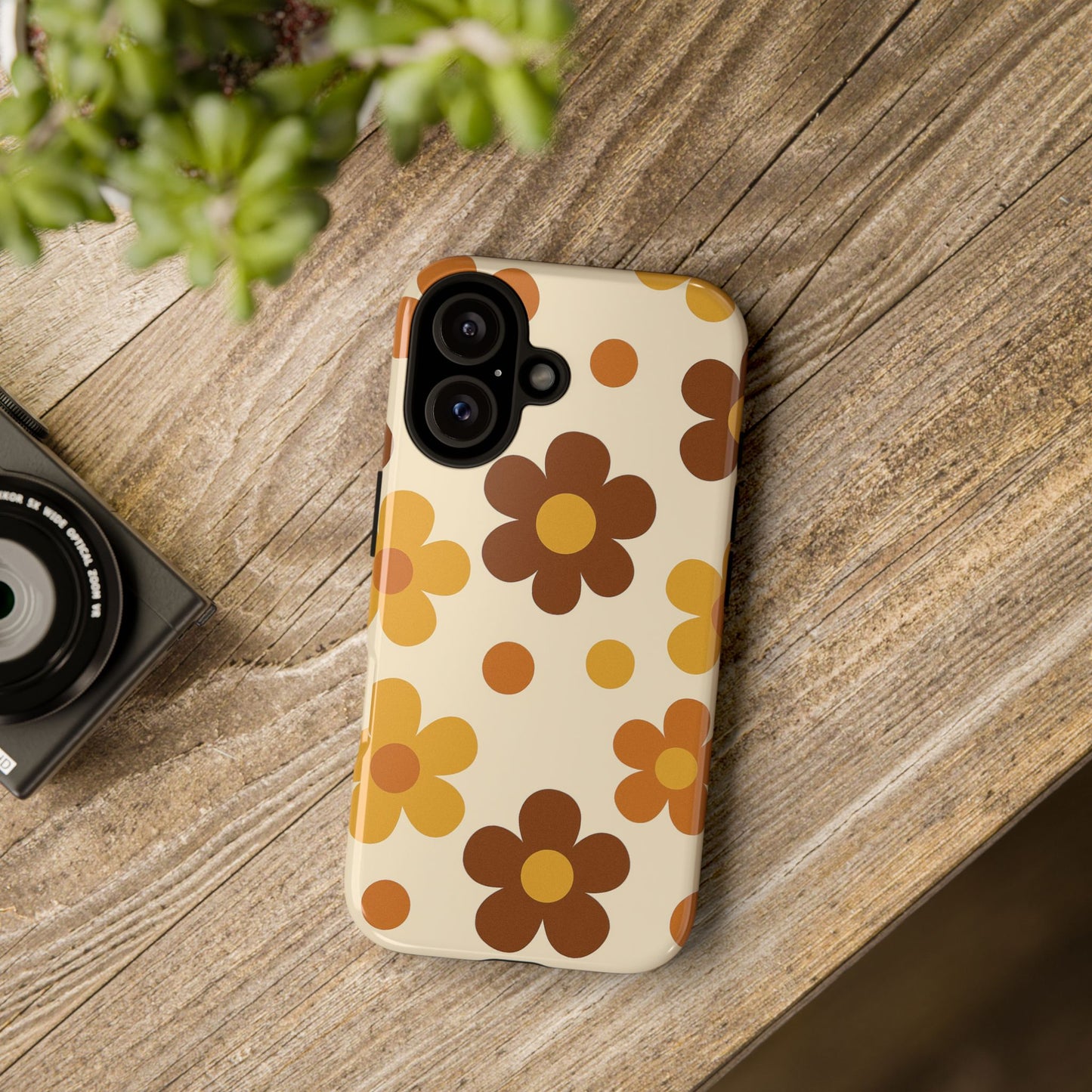 Flower Pattern Phone Case, Cute Phone Cover, Floral Design, Tough Phone Accessories, Gifts for Her, Boho Style Case
