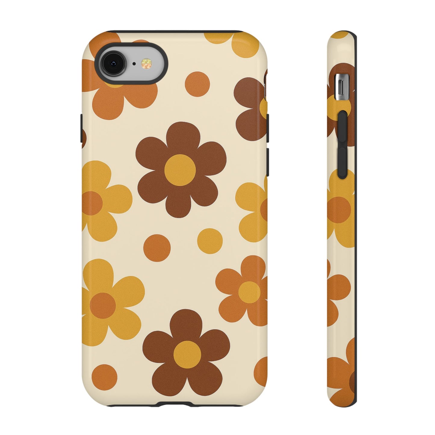 Flower Pattern Phone Case, Cute Phone Cover, Floral Design, Tough Phone Accessories, Gifts for Her, Boho Style Case