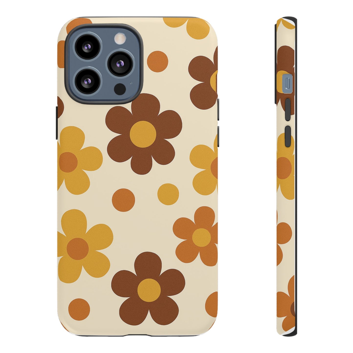Flower Pattern Phone Case, Cute Phone Cover, Floral Design, Tough Phone Accessories, Gifts for Her, Boho Style Case