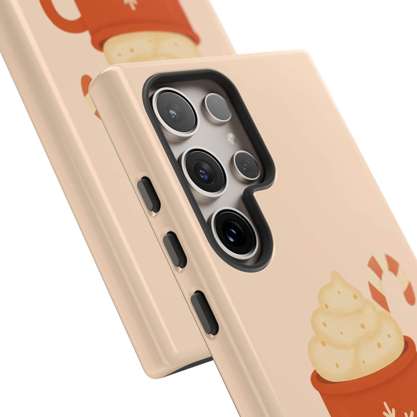 Cozy Holiday Phone Case with Hot Cocoa Design, Winter Style Cover, Cute Gift for Coffee Lovers, Seasonal Accessories, Fun Gadget Decor