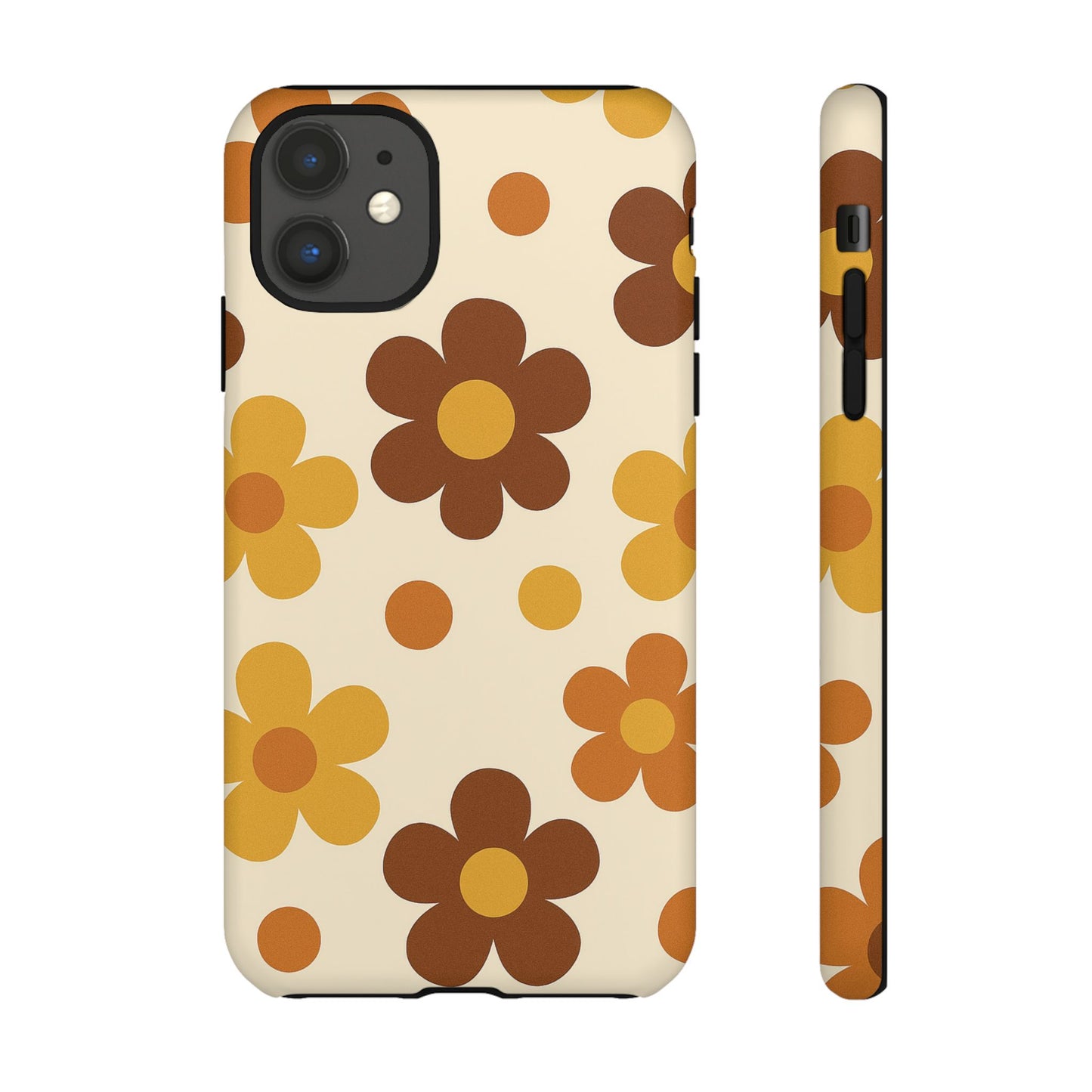 Flower Pattern Phone Case, Cute Phone Cover, Floral Design, Tough Phone Accessories, Gifts for Her, Boho Style Case