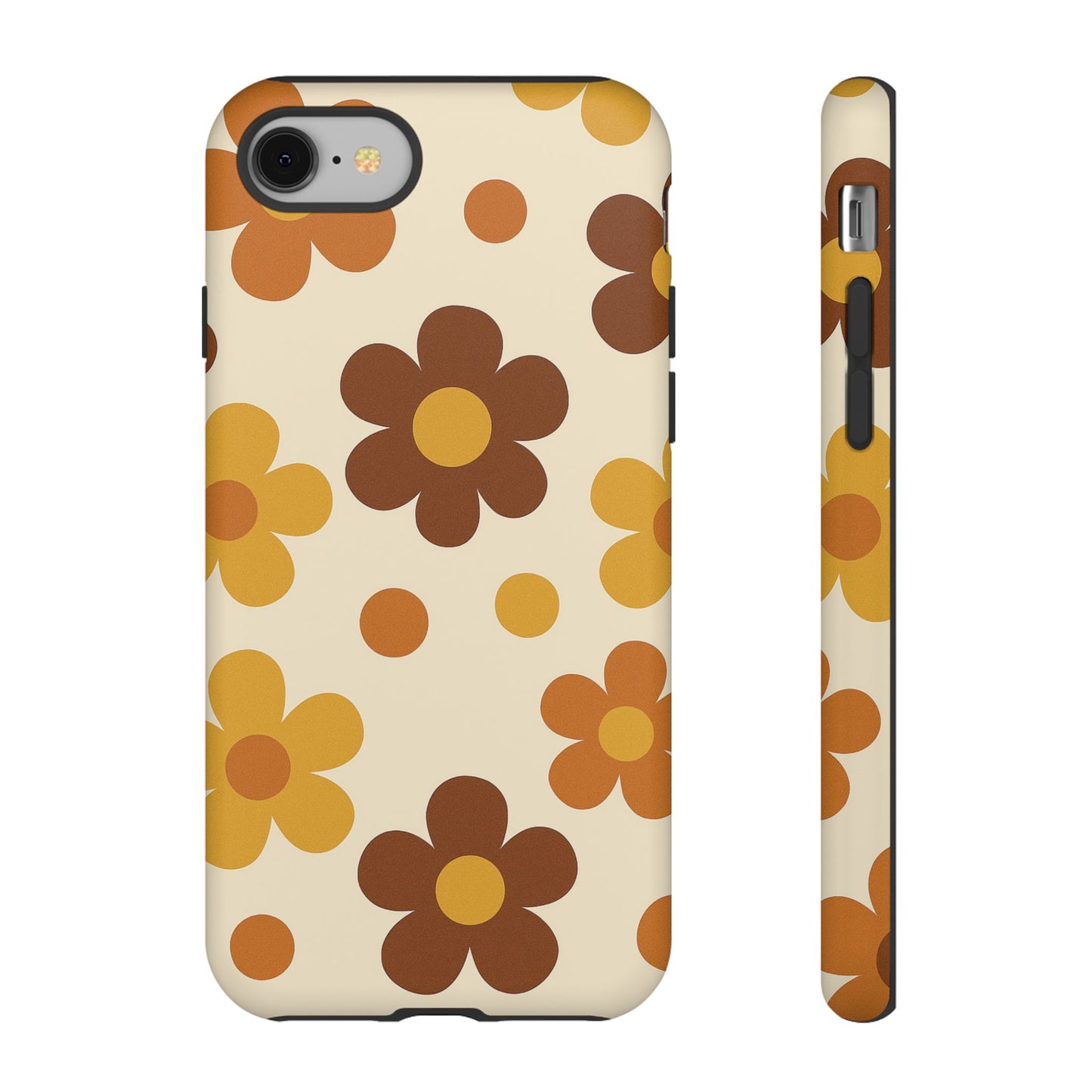 Flower Pattern Phone Case, Cute Phone Cover, Floral Design, Tough Phone Accessories, Gifts for Her, Boho Style Case