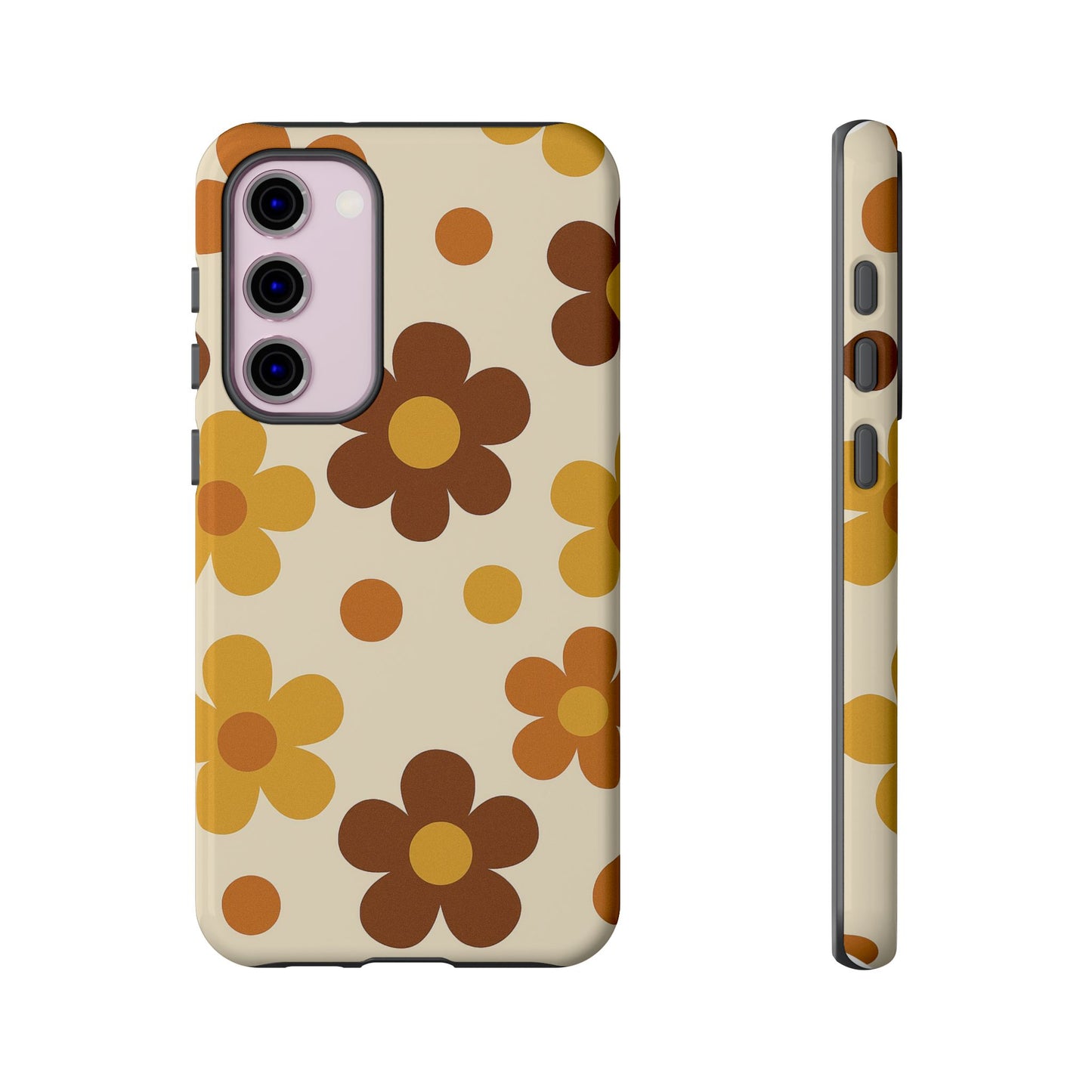 Flower Pattern Phone Case, Cute Phone Cover, Floral Design, Tough Phone Accessories, Gifts for Her, Boho Style Case