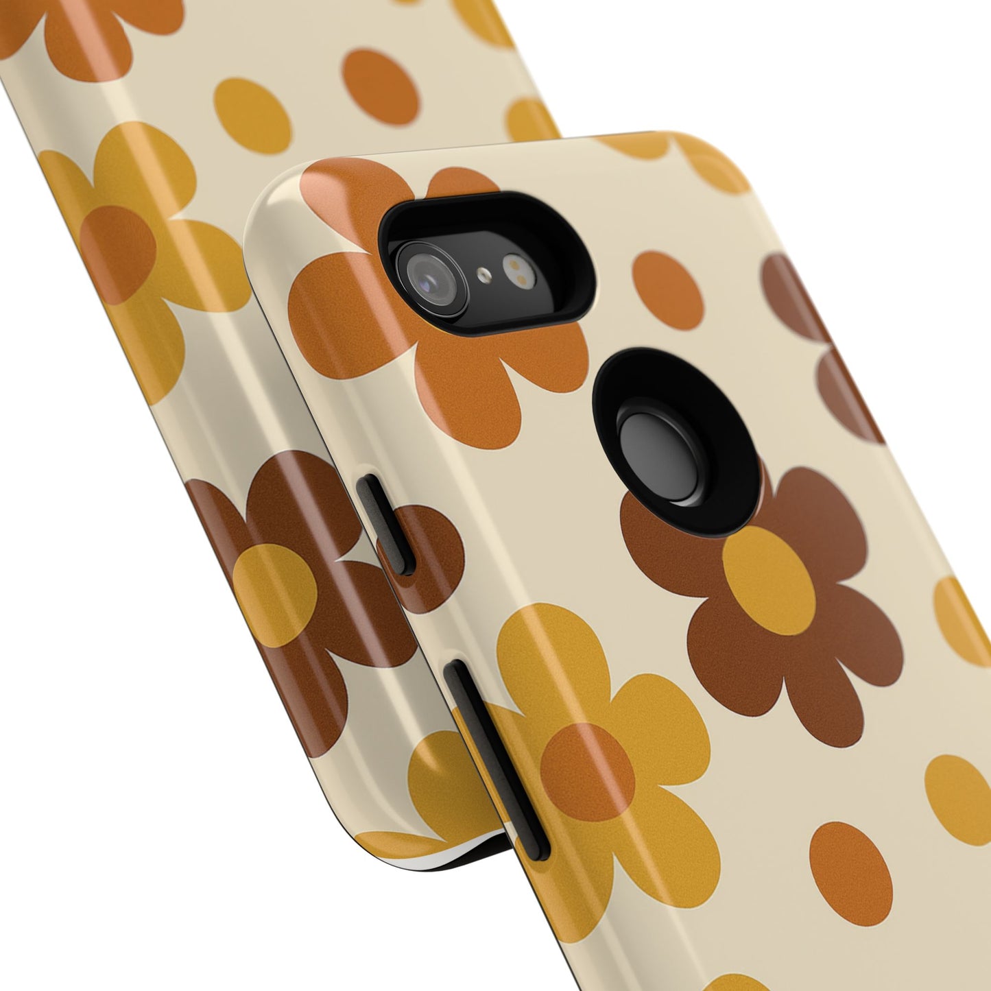 Flower Pattern Phone Case, Cute Phone Cover, Floral Design, Tough Phone Accessories, Gifts for Her, Boho Style Case