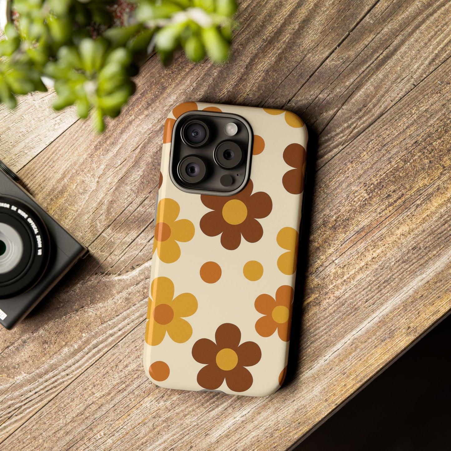 Flower Pattern Phone Case, Cute Phone Cover, Floral Design, Tough Phone Accessories, Gifts for Her, Boho Style Case