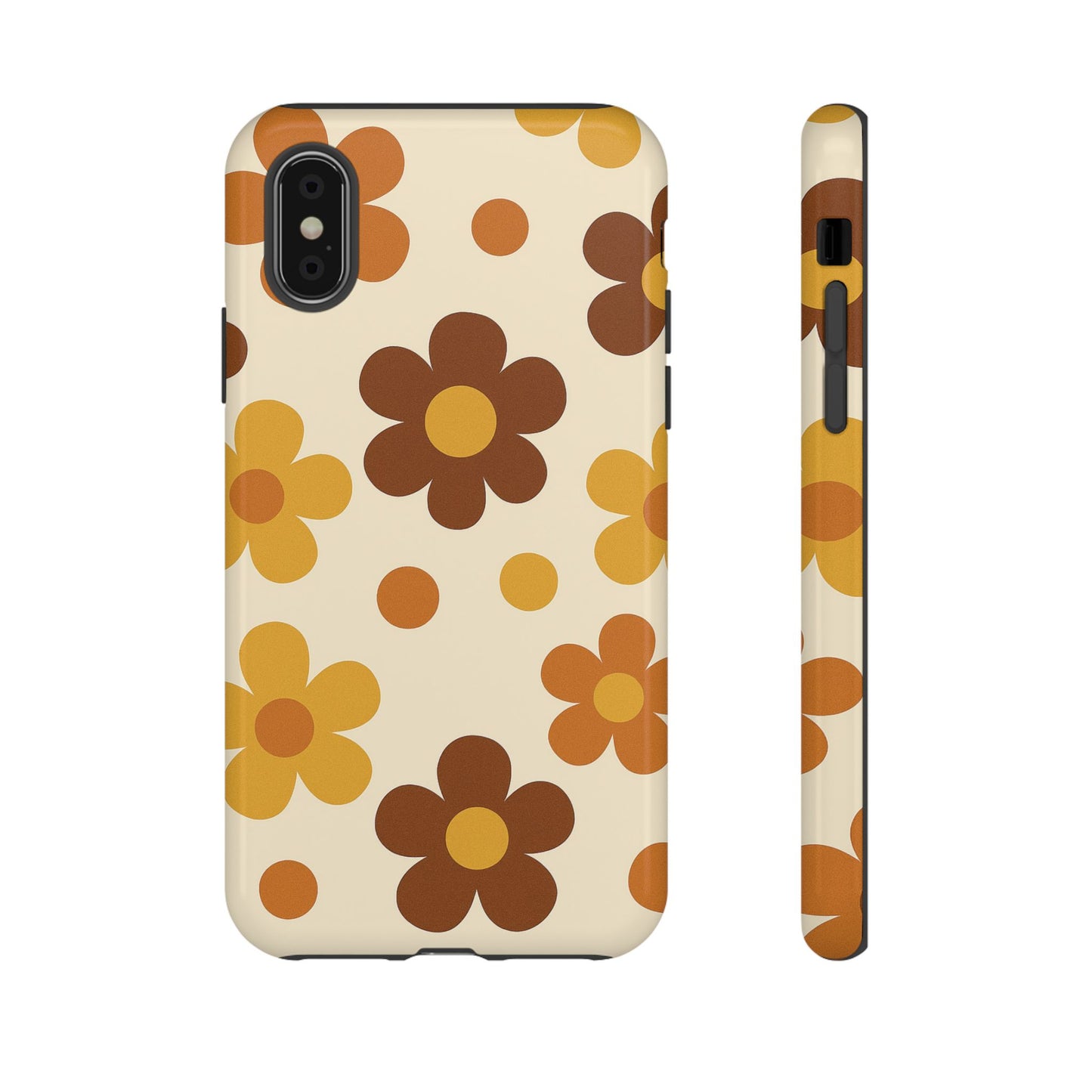 Flower Pattern Phone Case, Cute Phone Cover, Floral Design, Tough Phone Accessories, Gifts for Her, Boho Style Case
