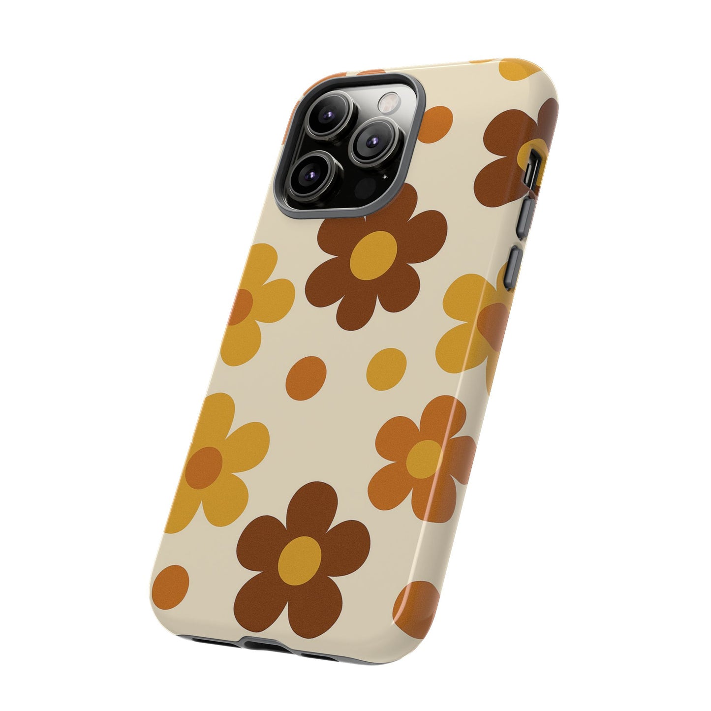 Flower Pattern Phone Case, Cute Phone Cover, Floral Design, Tough Phone Accessories, Gifts for Her, Boho Style Case