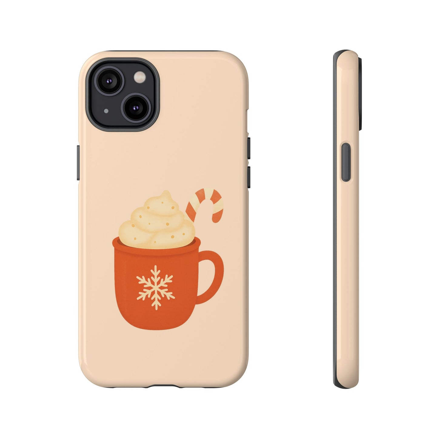 Cozy Holiday Phone Case with Hot Cocoa Design, Winter Style Cover, Cute Gift for Coffee Lovers, Seasonal Accessories, Fun Gadget Decor