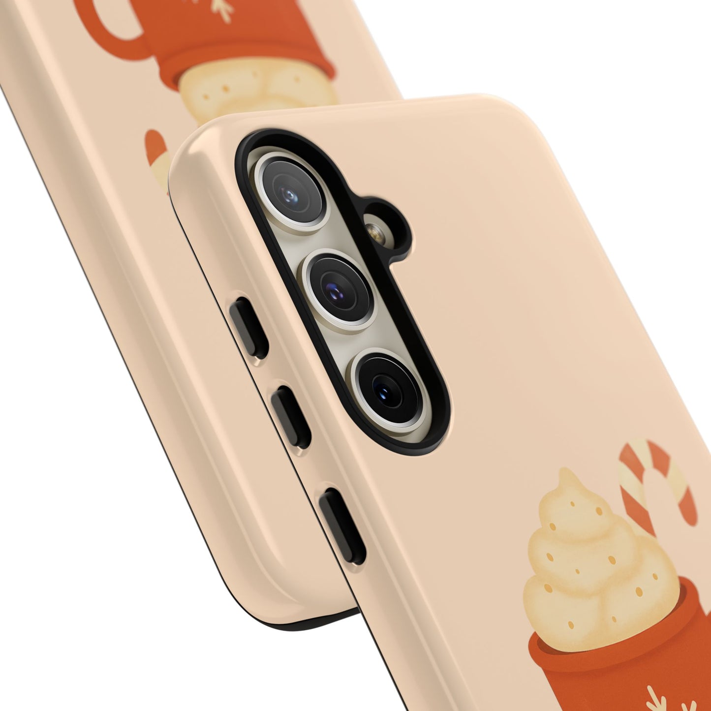 Cozy Holiday Phone Case with Hot Cocoa Design, Winter Style Cover, Cute Gift for Coffee Lovers, Seasonal Accessories, Fun Gadget Decor