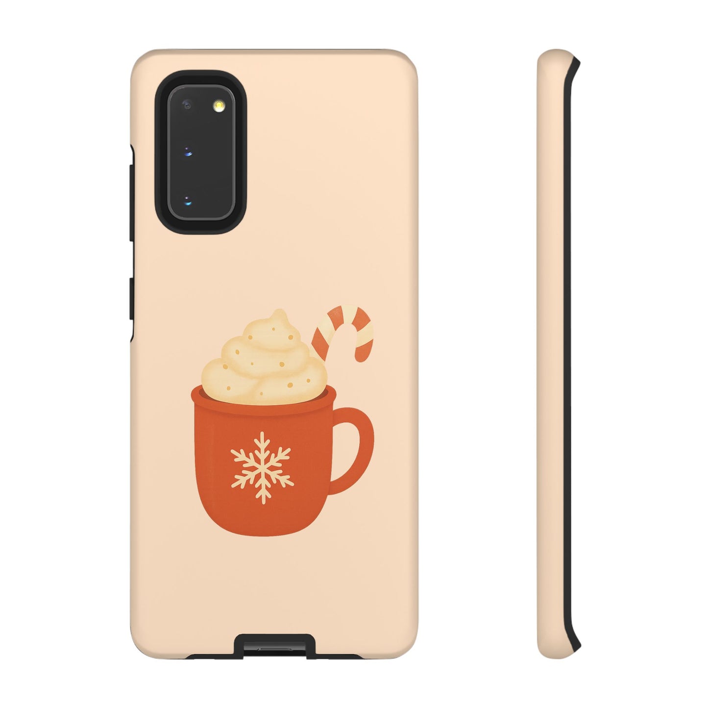 Cozy Holiday Phone Case with Hot Cocoa Design, Winter Style Cover, Cute Gift for Coffee Lovers, Seasonal Accessories, Fun Gadget Decor