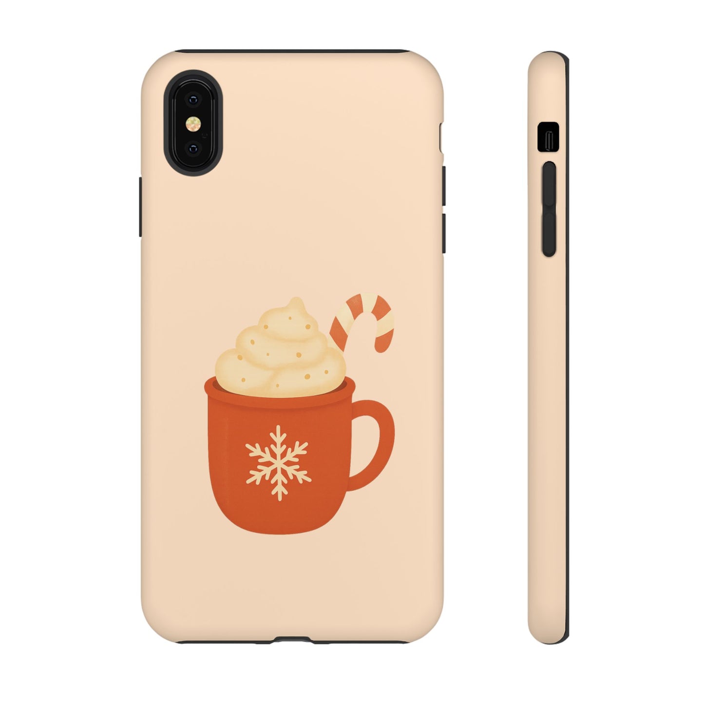 Cozy Holiday Phone Case with Hot Cocoa Design, Winter Style Cover, Cute Gift for Coffee Lovers, Seasonal Accessories, Fun Gadget Decor