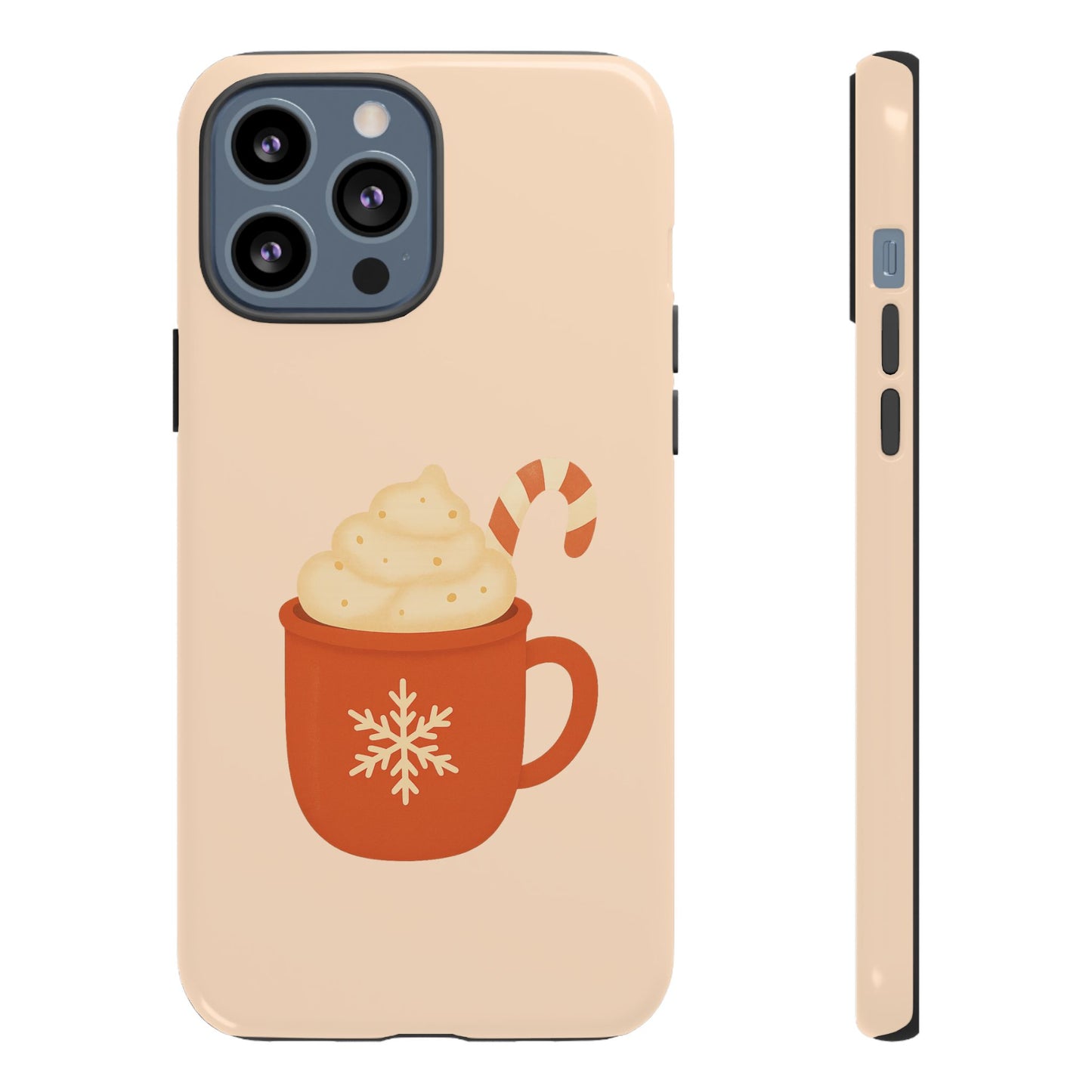 Cozy Holiday Phone Case with Hot Cocoa Design, Winter Style Cover, Cute Gift for Coffee Lovers, Seasonal Accessories, Fun Gadget Decor