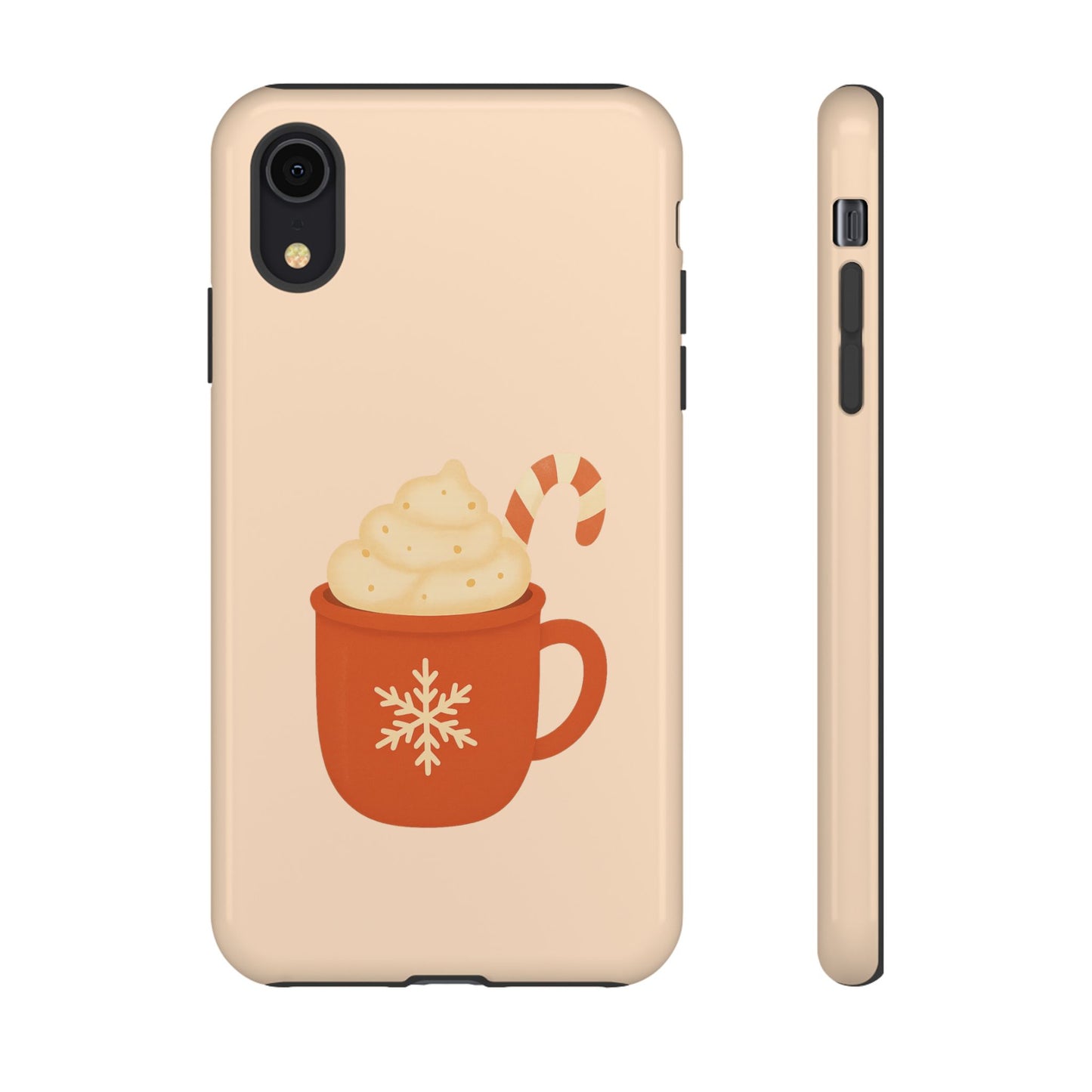 Cozy Holiday Phone Case with Hot Cocoa Design, Winter Style Cover, Cute Gift for Coffee Lovers, Seasonal Accessories, Fun Gadget Decor