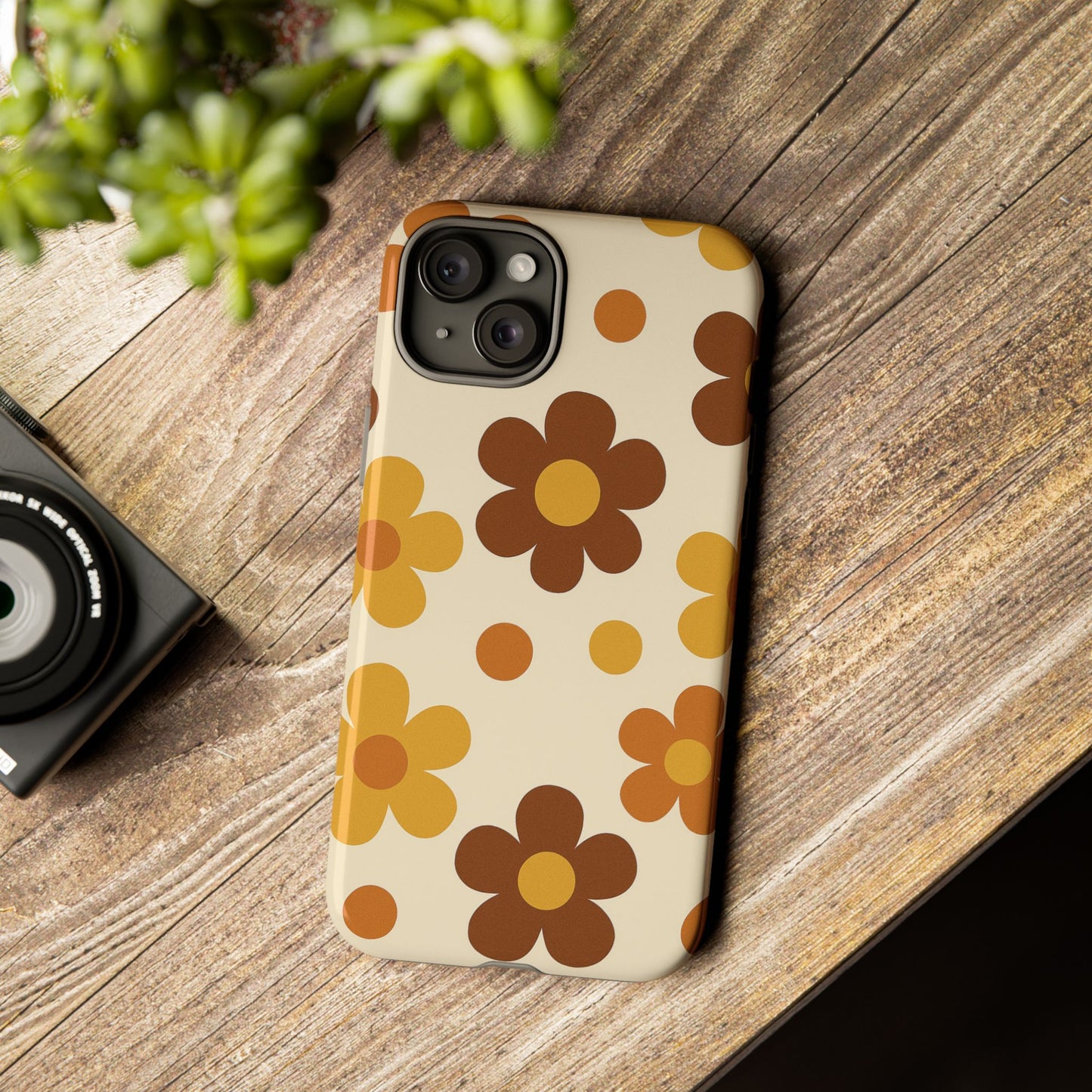 Flower Pattern Phone Case, Cute Phone Cover, Floral Design, Tough Phone Accessories, Gifts for Her, Boho Style Case