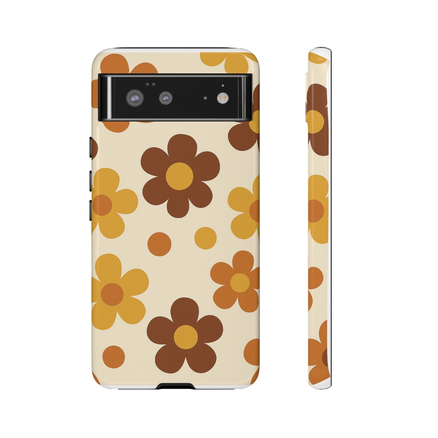 Flower Pattern Phone Case, Cute Phone Cover, Floral Design, Tough Phone Accessories, Gifts for Her, Boho Style Case