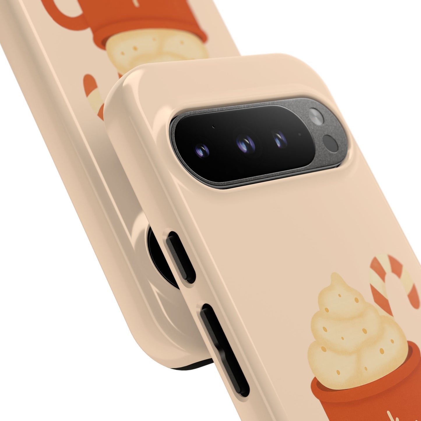 Cozy Holiday Phone Case with Hot Cocoa Design, Winter Style Cover, Cute Gift for Coffee Lovers, Seasonal Accessories, Fun Gadget Decor