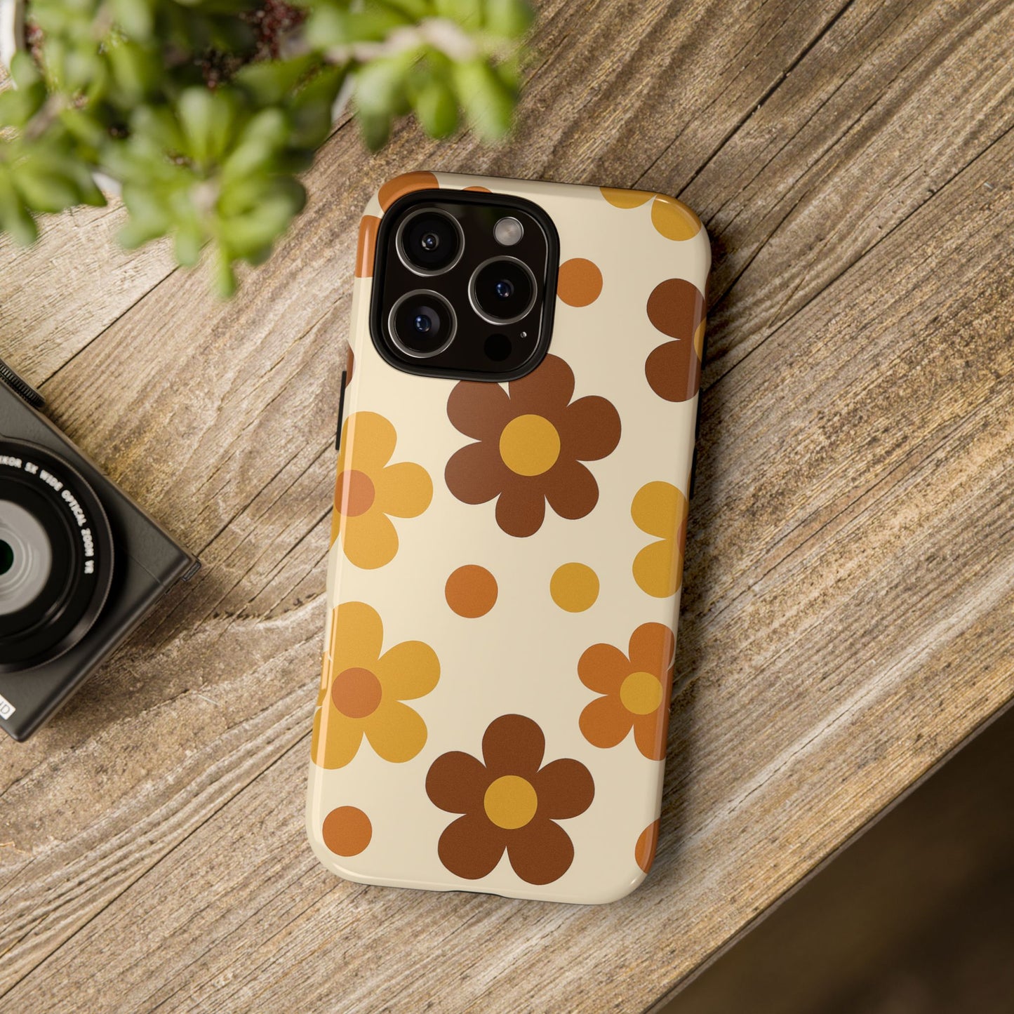 Flower Pattern Phone Case, Cute Phone Cover, Floral Design, Tough Phone Accessories, Gifts for Her, Boho Style Case