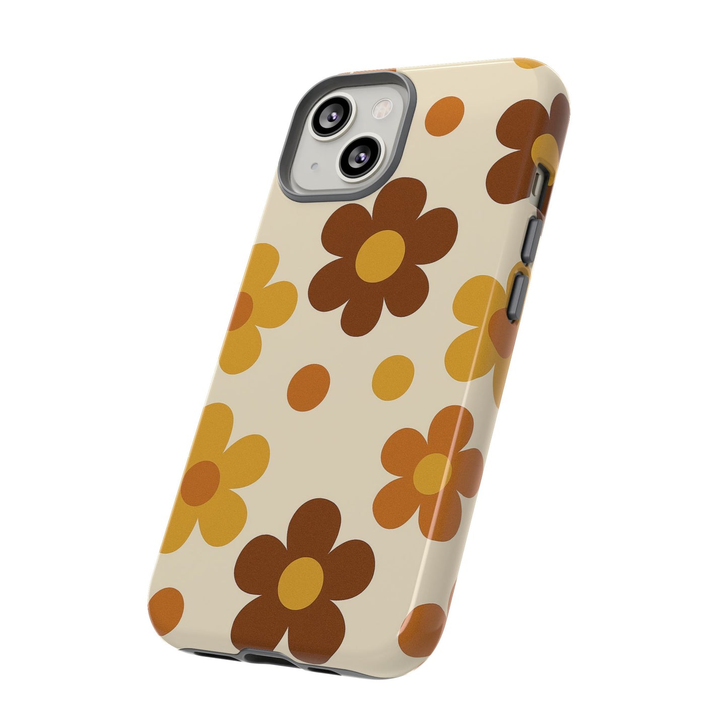 Flower Pattern Phone Case, Cute Phone Cover, Floral Design, Tough Phone Accessories, Gifts for Her, Boho Style Case