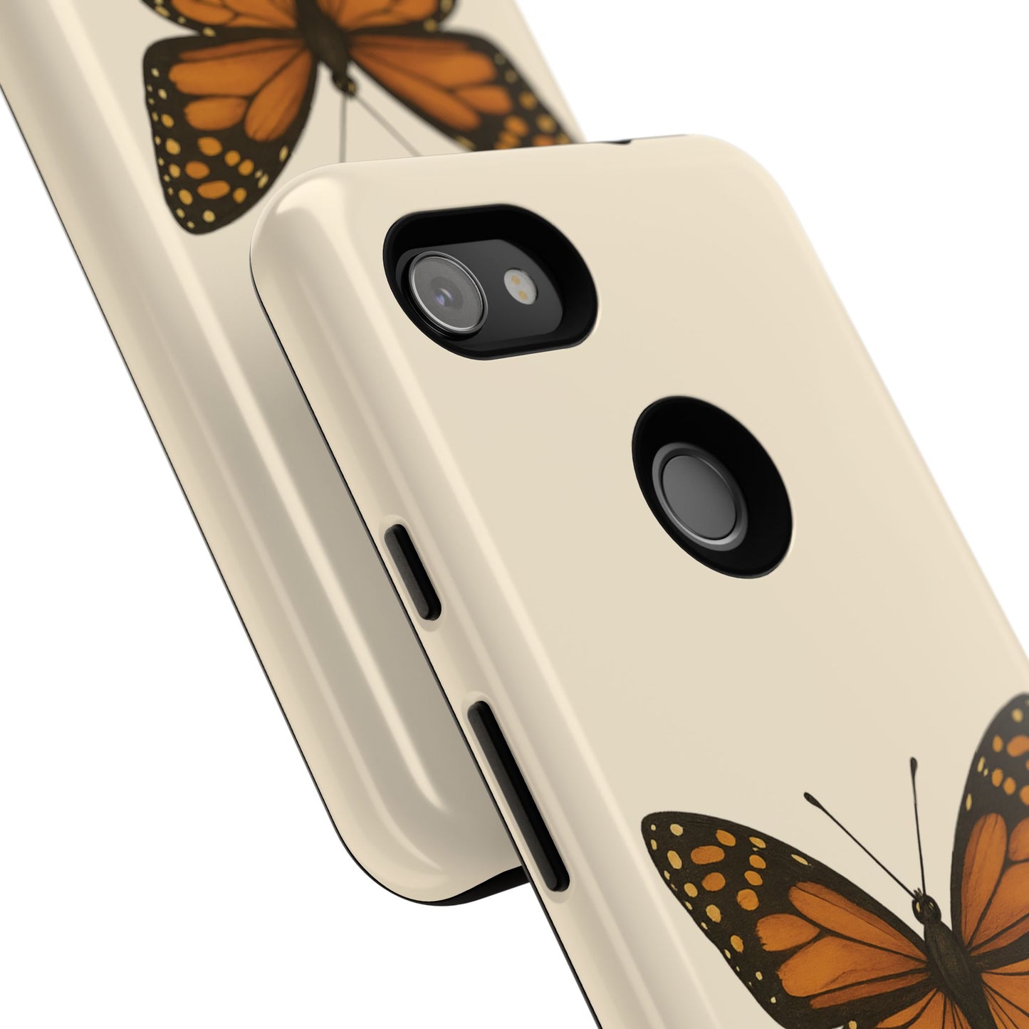 Butterfly Phone Case, Tough Phone Cover for Nature Lovers, Floral Design, Gift for Her, Trendy Cell Phone Protector