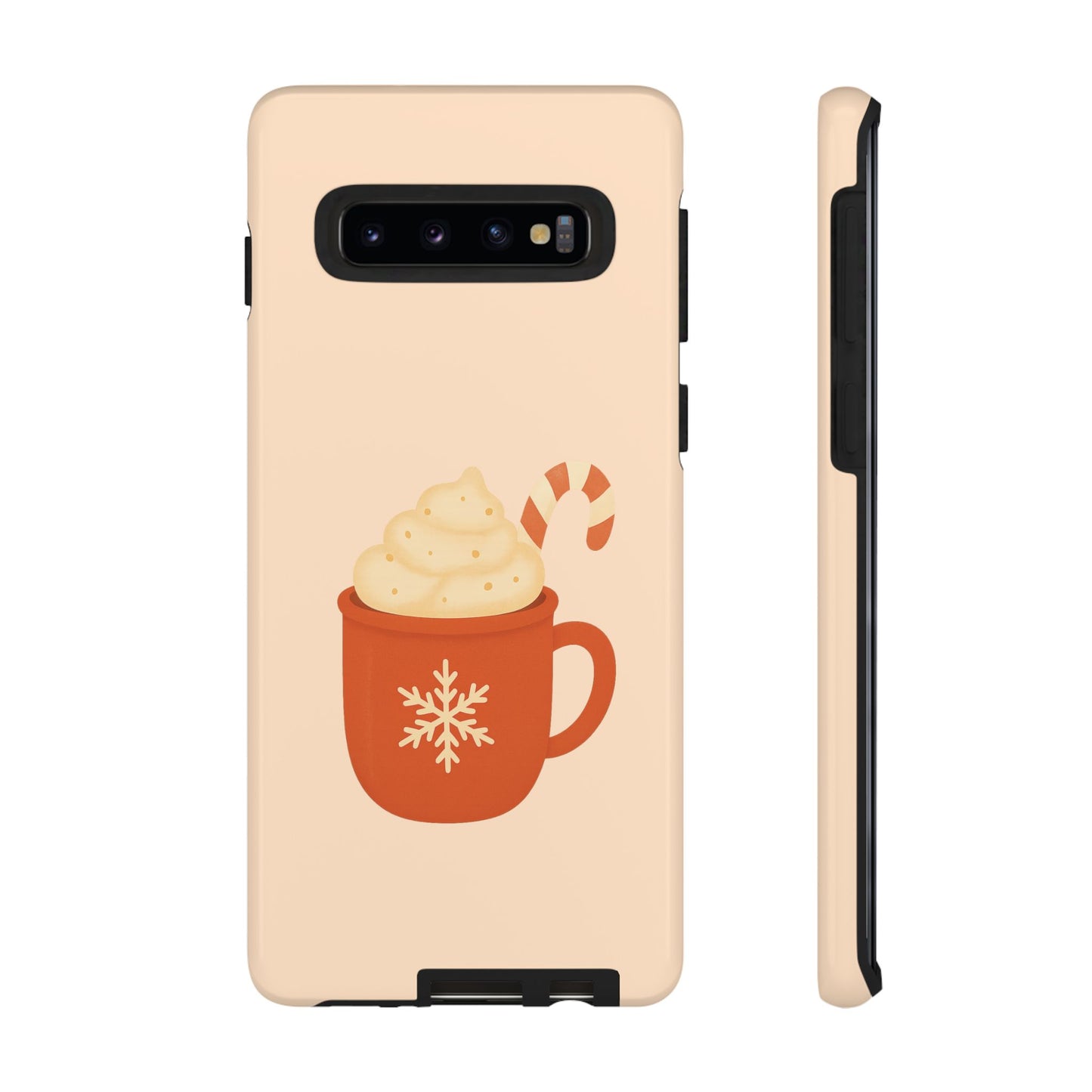 Cozy Holiday Phone Case with Hot Cocoa Design, Winter Style Cover, Cute Gift for Coffee Lovers, Seasonal Accessories, Fun Gadget Decor