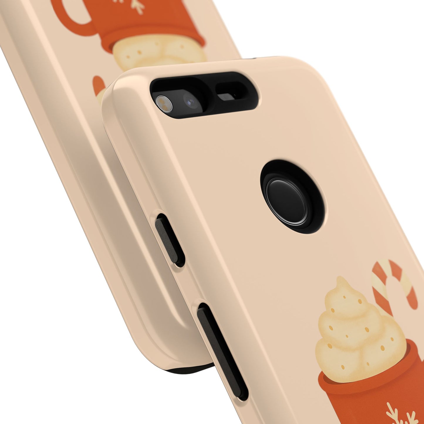 Cozy Holiday Phone Case with Hot Cocoa Design, Winter Style Cover, Cute Gift for Coffee Lovers, Seasonal Accessories, Fun Gadget Decor