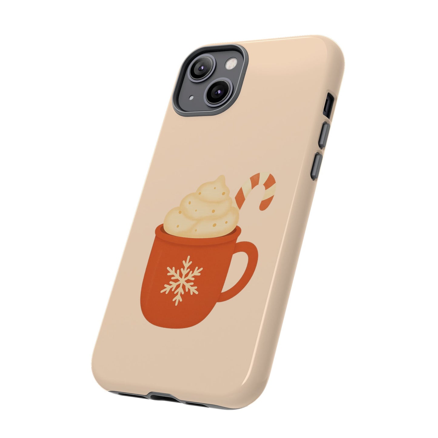 Cozy Holiday Phone Case with Hot Cocoa Design, Winter Style Cover, Cute Gift for Coffee Lovers, Seasonal Accessories, Fun Gadget Decor