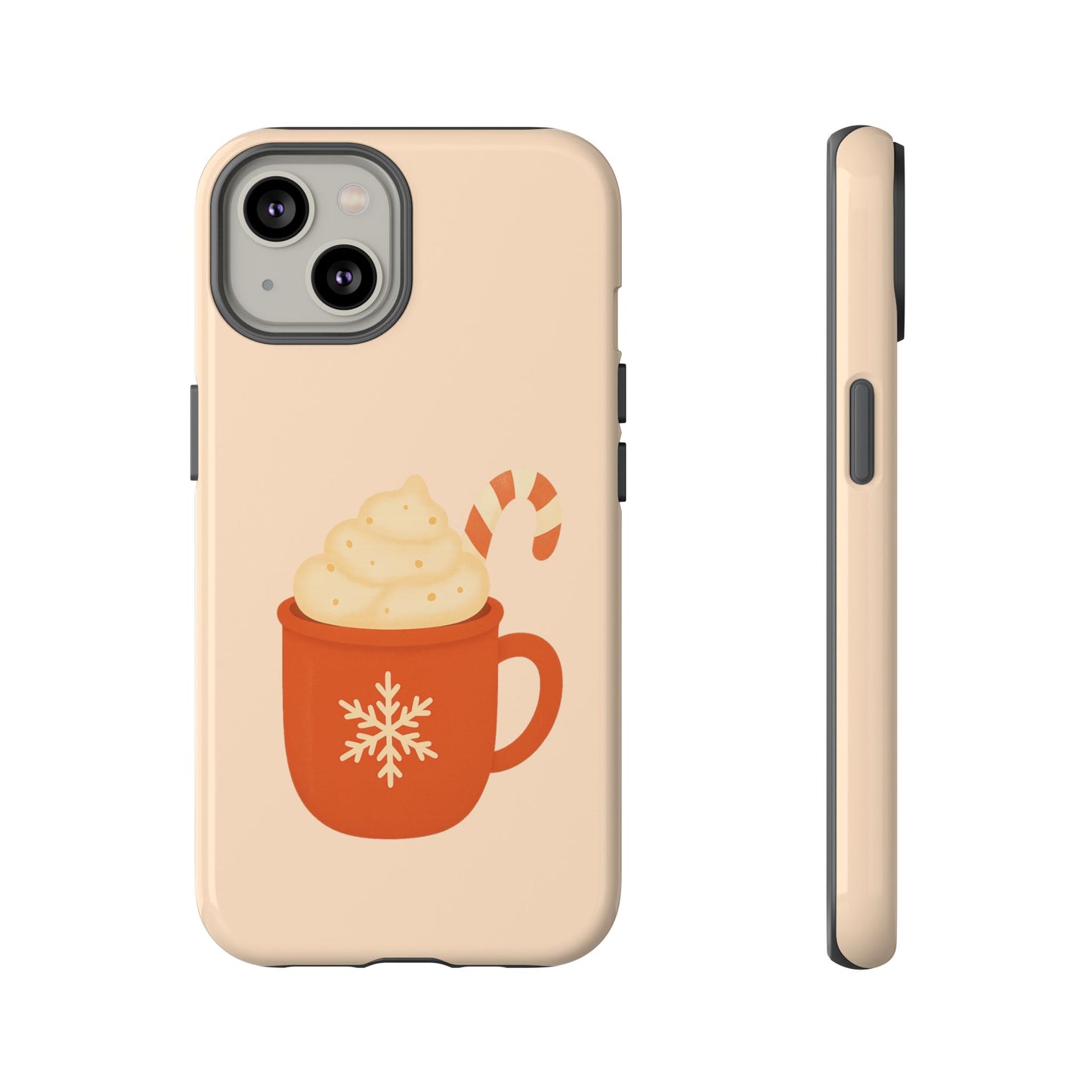 Cozy Holiday Phone Case with Hot Cocoa Design, Winter Style Cover, Cute Gift for Coffee Lovers, Seasonal Accessories, Fun Gadget Decor