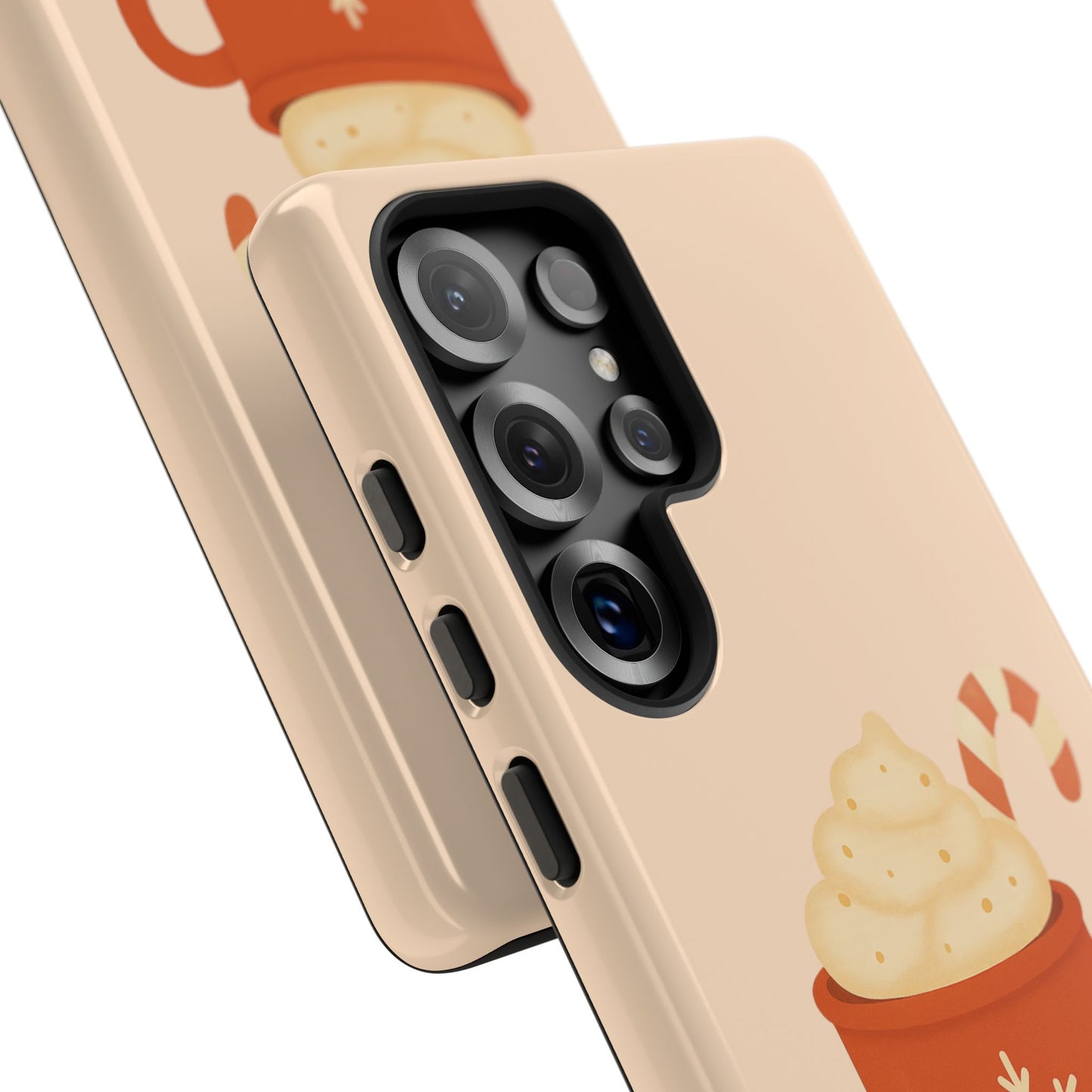 Cozy Holiday Phone Case with Hot Cocoa Design, Winter Style Cover, Cute Gift for Coffee Lovers, Seasonal Accessories, Fun Gadget Decor