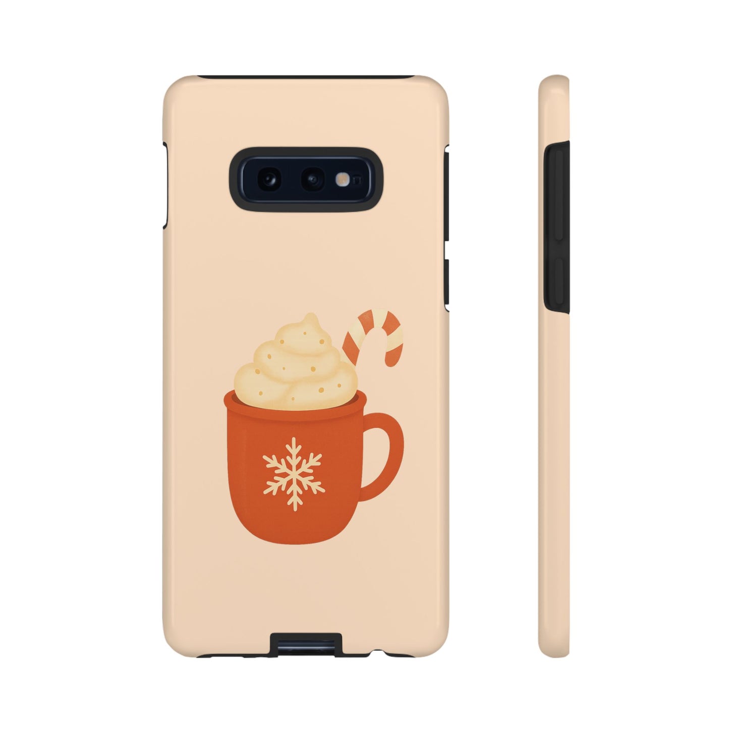 Cozy Holiday Phone Case with Hot Cocoa Design, Winter Style Cover, Cute Gift for Coffee Lovers, Seasonal Accessories, Fun Gadget Decor