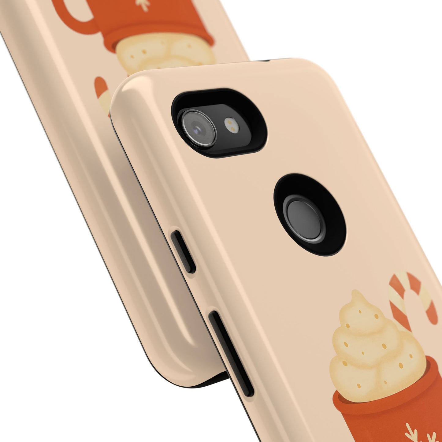 Cozy Holiday Phone Case with Hot Cocoa Design, Winter Style Cover, Cute Gift for Coffee Lovers, Seasonal Accessories, Fun Gadget Decor
