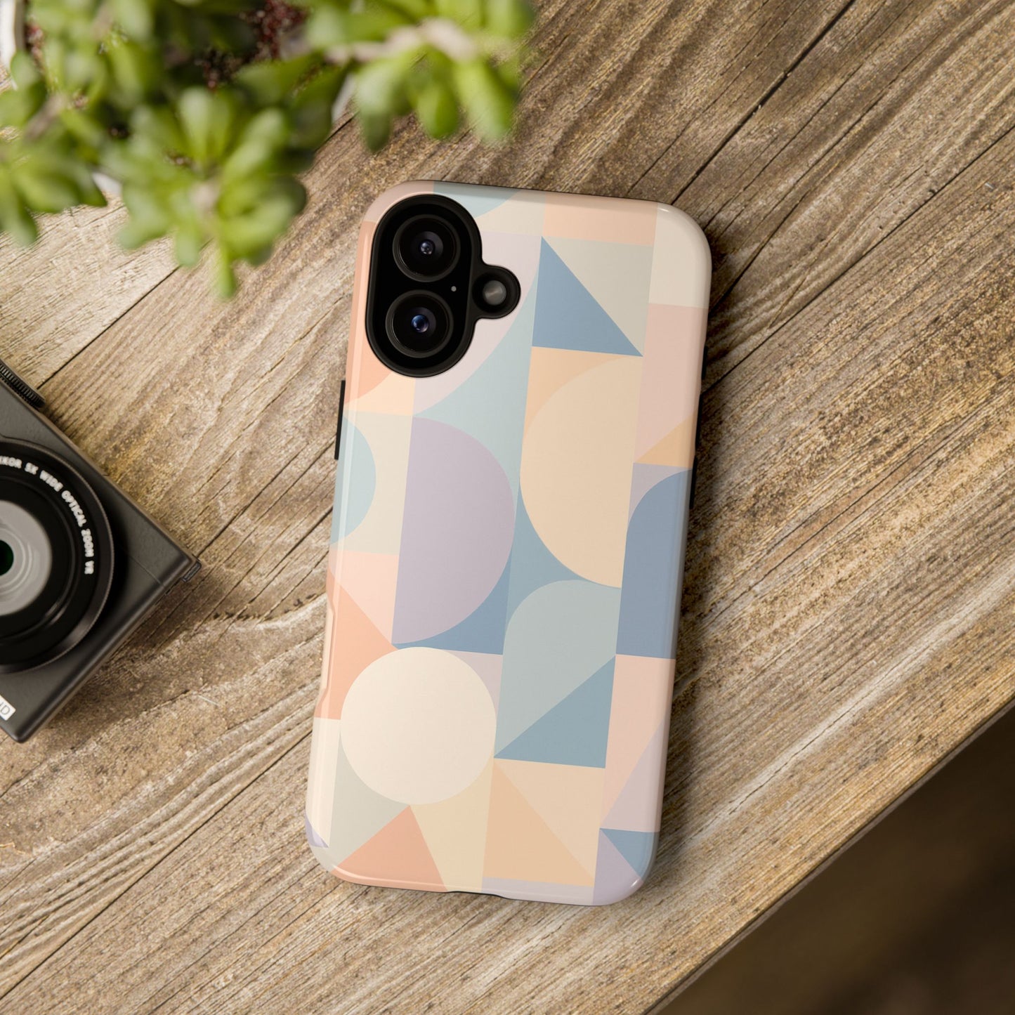 Geometric Phone Case - Stylish, Durable, Protective Cover for Everyday Use, Gift for Her, Trendy Design, Birthday, Back to School