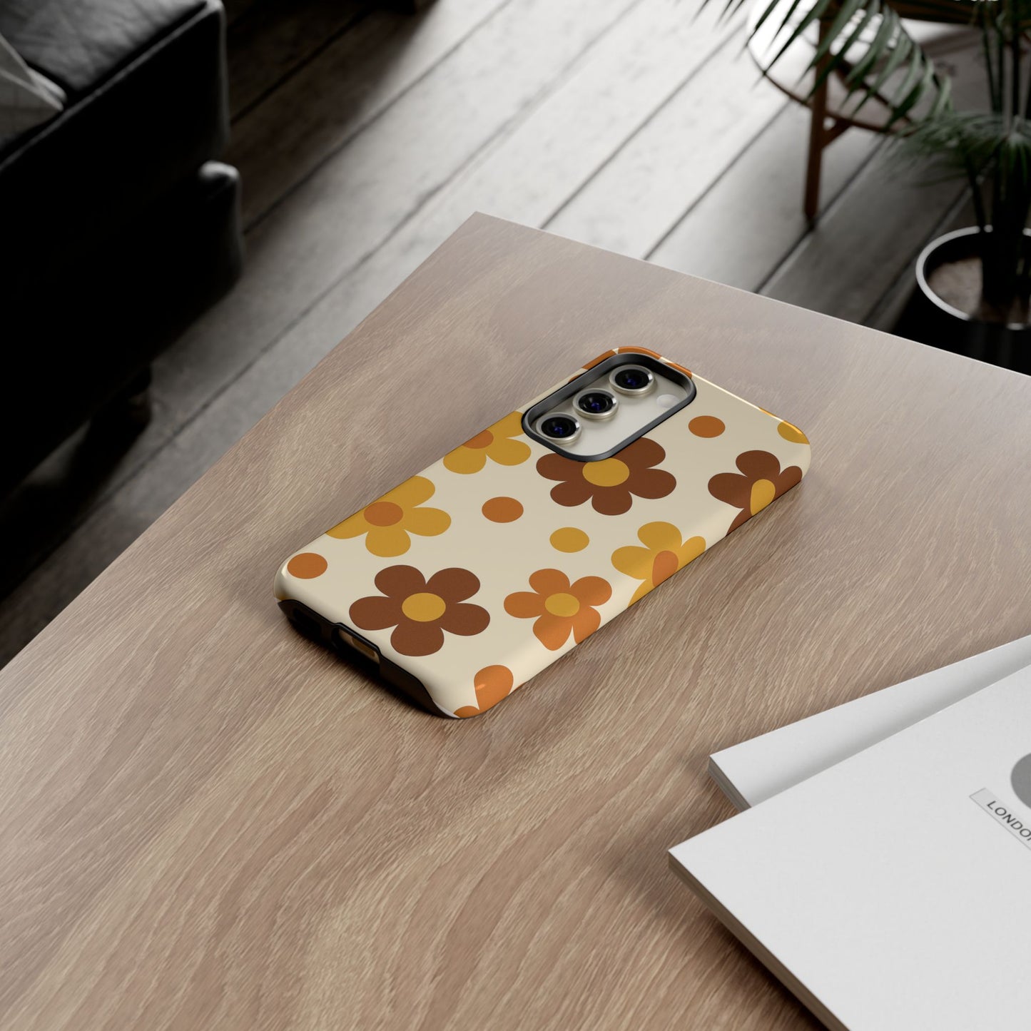 Flower Pattern Phone Case, Cute Phone Cover, Floral Design, Tough Phone Accessories, Gifts for Her, Boho Style Case
