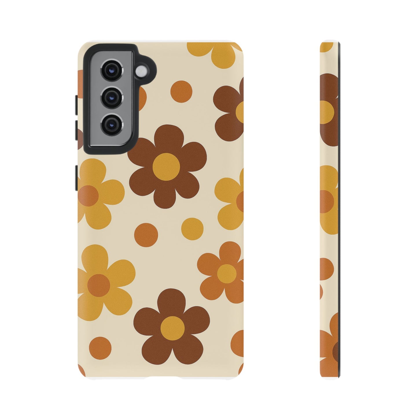 Flower Pattern Phone Case, Cute Phone Cover, Floral Design, Tough Phone Accessories, Gifts for Her, Boho Style Case