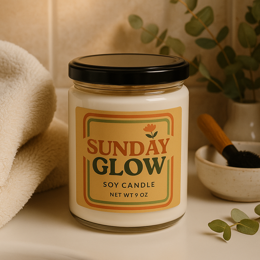 Sunday Glow Scented Soy Candle