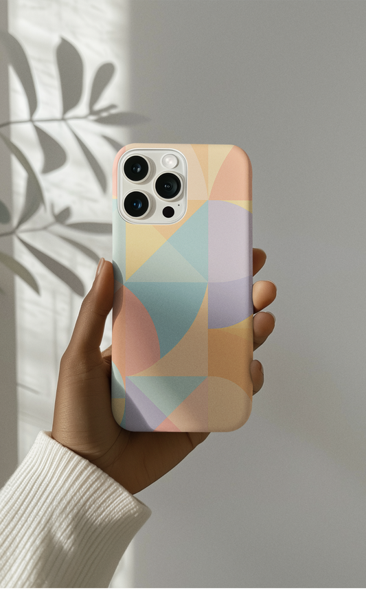 Geometric Phone Case - Stylish, Durable, Protective Cover for Everyday Use, Gift for Her, Trendy Design, Birthday, Back to School