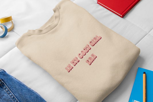 Cozy Crewneck Sweatshirt in My Cozy Girl Era