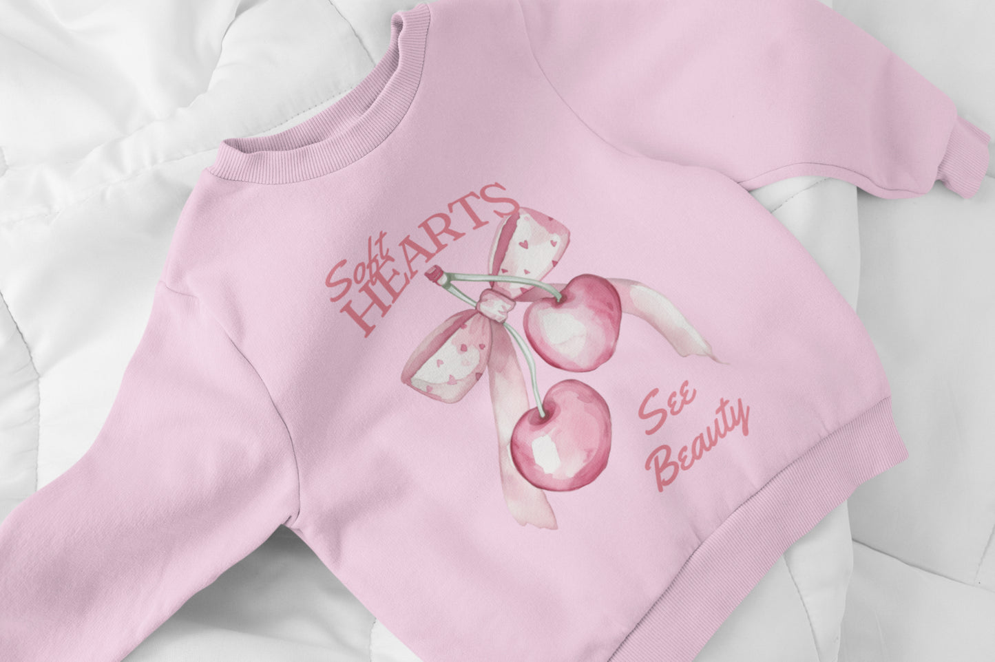 Soft Hearts Crewneck Sweatshirt