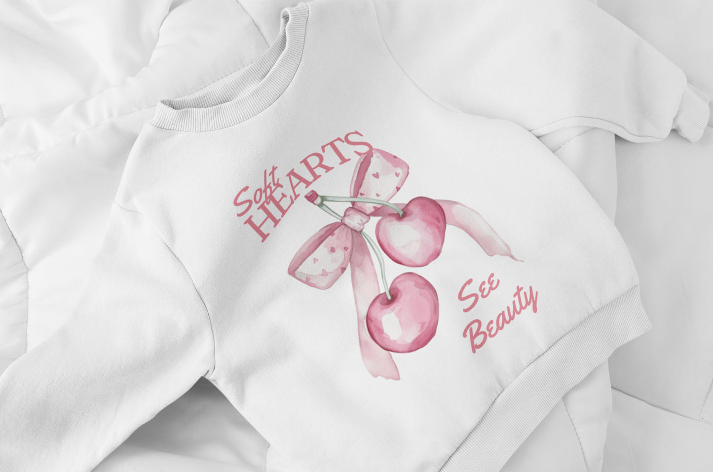 Soft Hearts Crewneck Sweatshirt