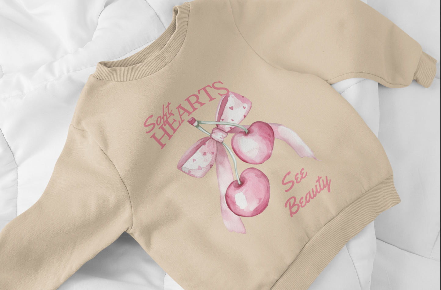 Soft Hearts Crewneck Sweatshirt